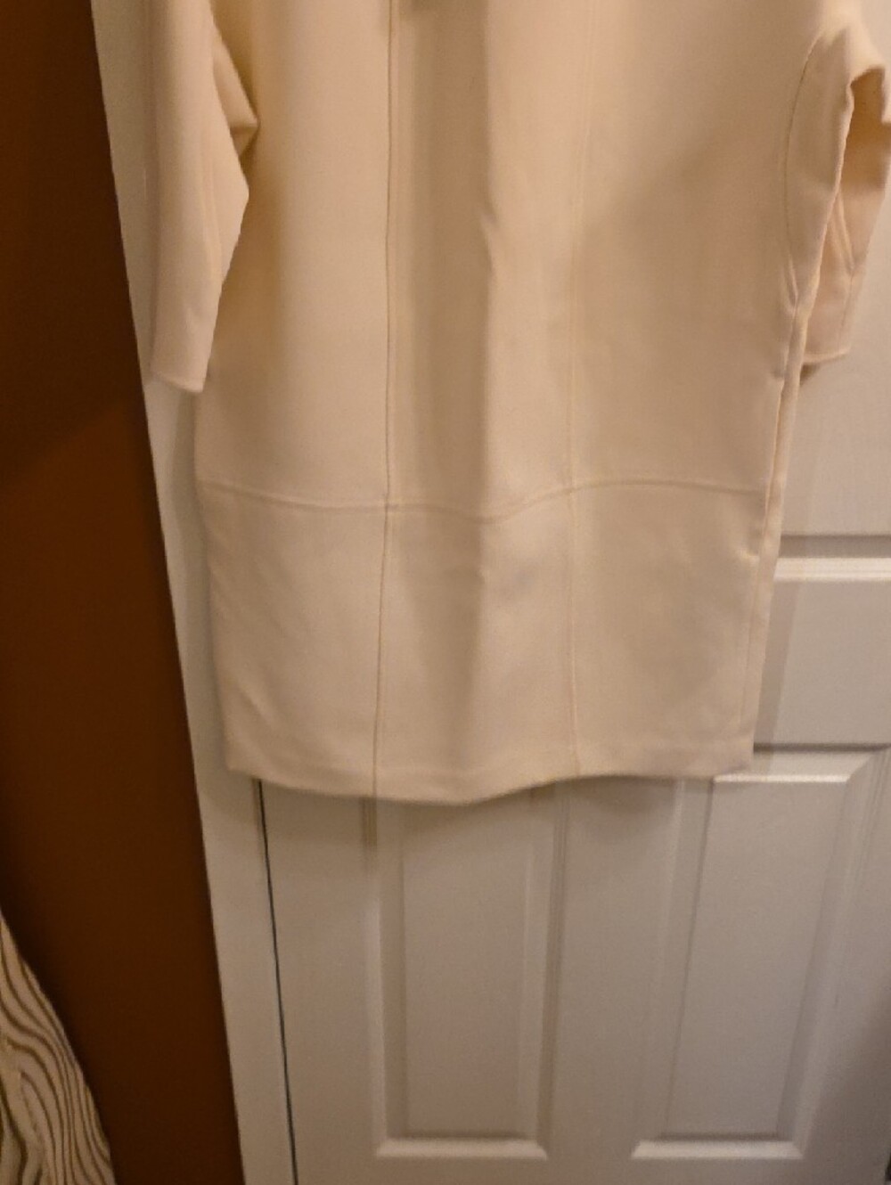 Banana Republic Cream Long Sleeve Shift Dress - Picture 8 of 8
